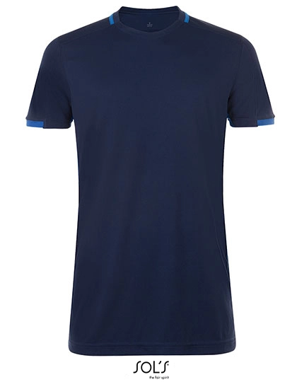 Classico Contrast Shirt zum Besticken und Bedrucken in der Farbe French Navy-Royal Blue mit Ihren Logo, Schriftzug oder Motiv.