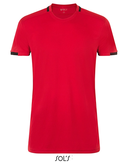 Classico Contrast Shirt zum Besticken und Bedrucken in der Farbe Red-Black mit Ihren Logo, Schriftzug oder Motiv.
