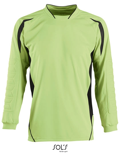 Kids´ Goalkeepers Shirt Azteca zum Besticken und Bedrucken in der Farbe Apple Green-Black mit Ihren Logo, Schriftzug oder Motiv.