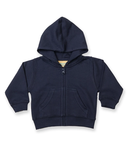 Zip Through Hooded Sweatshirt zum Besticken und Bedrucken in der Farbe Navy mit Ihren Logo, Schriftzug oder Motiv.