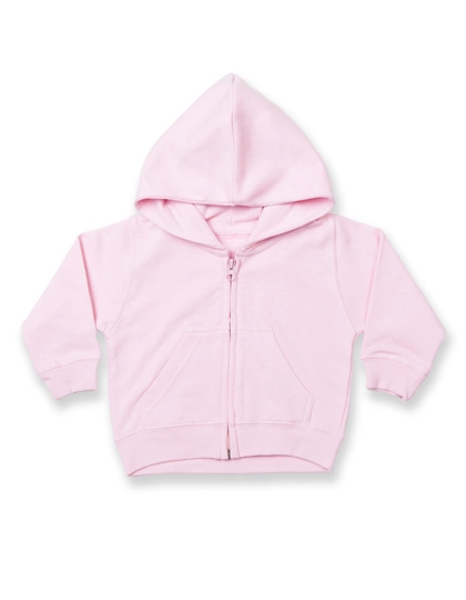 Zip Through Hooded Sweatshirt zum Besticken und Bedrucken in der Farbe Pale Pink mit Ihren Logo, Schriftzug oder Motiv.