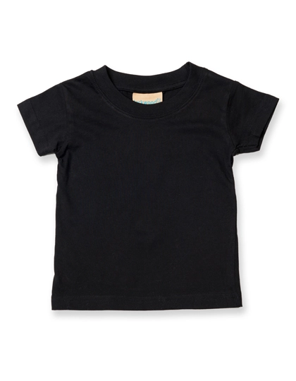 Baby-Kids Crew Neck T-Shirt zum Besticken und Bedrucken in der Farbe Black mit Ihren Logo, Schriftzug oder Motiv.