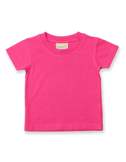 Baby-Kids Crew Neck T-Shirt zum Besticken und Bedrucken in der Farbe Fuchsia mit Ihren Logo, Schriftzug oder Motiv.