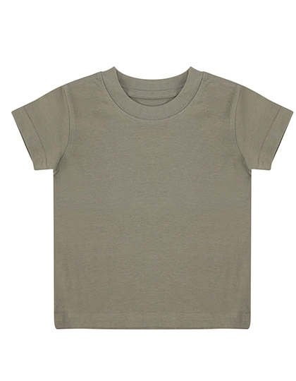 Baby-Kids Crew Neck T-Shirt zum Besticken und Bedrucken in der Farbe Khaki mit Ihren Logo, Schriftzug oder Motiv.