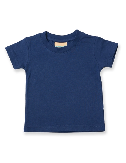 Baby-Kids Crew Neck T-Shirt zum Besticken und Bedrucken in der Farbe Navy mit Ihren Logo, Schriftzug oder Motiv.