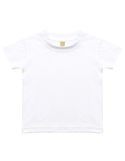 Baby-Kids Crew Neck T-Shirt zum Besticken und Bedrucken in der Farbe Sublimations White mit Ihren Logo, Schriftzug oder Motiv.