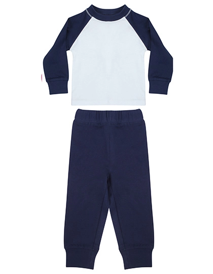 Childrens´ Pyjamas zum Besticken und Bedrucken in der Farbe Navy-White mit Ihren Logo, Schriftzug oder Motiv.