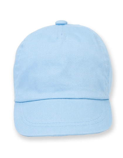 Baby Cap zum Besticken und Bedrucken in der Farbe Pale Blue mit Ihren Logo, Schriftzug oder Motiv.