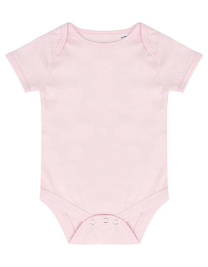 Essential Short Sleeved Bodysuit zum Besticken und Bedrucken in der Farbe Pale Pink mit Ihren Logo, Schriftzug oder Motiv.
