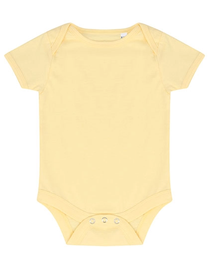 Essential Short Sleeved Bodysuit zum Besticken und Bedrucken in der Farbe Pale Yellow mit Ihren Logo, Schriftzug oder Motiv.
