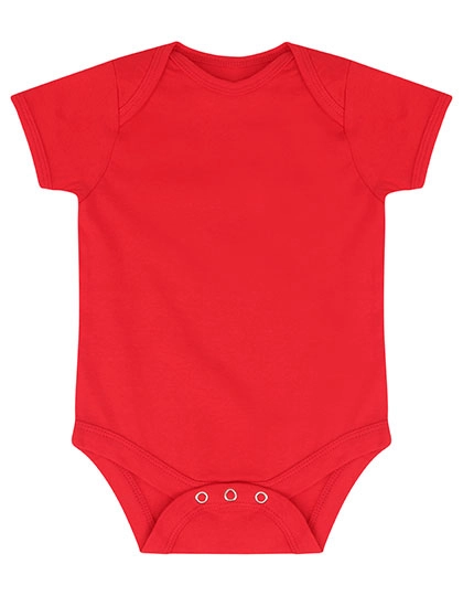 Essential Short Sleeved Bodysuit zum Besticken und Bedrucken in der Farbe Red mit Ihren Logo, Schriftzug oder Motiv.