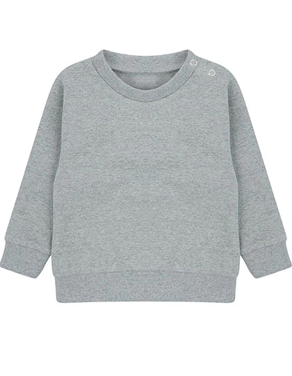 Kids´ Sustainable Sweatshirt zum Besticken und Bedrucken in der Farbe Heather Grey mit Ihren Logo, Schriftzug oder Motiv.