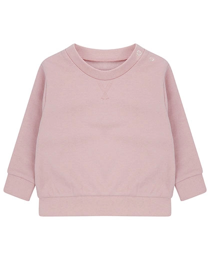 Kids´ Sustainable Sweatshirt zum Besticken und Bedrucken in der Farbe Soft Pink mit Ihren Logo, Schriftzug oder Motiv.