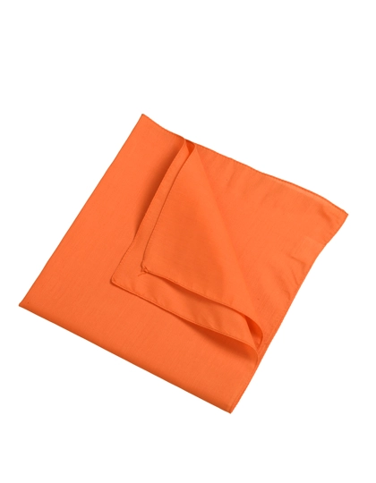 Bandana zum Besticken und Bedrucken in der Farbe Orange mit Ihren Logo, Schriftzug oder Motiv.