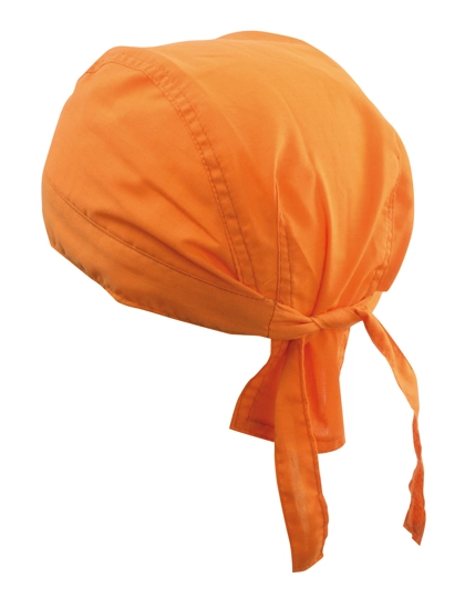 Bandana Hat zum Besticken und Bedrucken in der Farbe Orange mit Ihren Logo, Schriftzug oder Motiv.