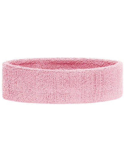 Terry Headband zum Besticken und Bedrucken in der Farbe Light Pink mit Ihren Logo, Schriftzug oder Motiv.