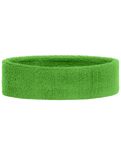 Terry Headband zum Besticken und Bedrucken in der Farbe Lime Green mit Ihren Logo, Schriftzug oder Motiv.
