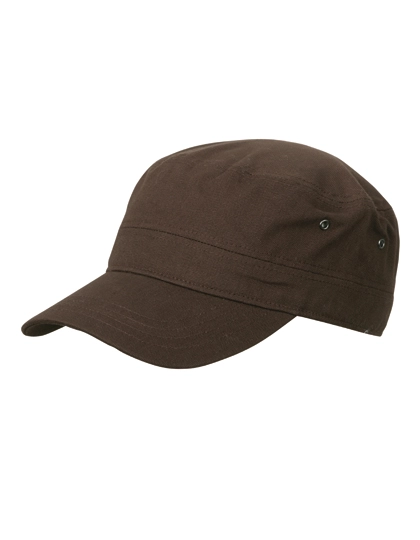 Military Cap zum Besticken und Bedrucken in der Farbe Dark Brown mit Ihren Logo, Schriftzug oder Motiv.