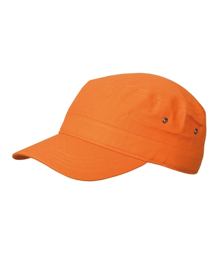 Military Cap zum Besticken und Bedrucken in der Farbe Orange mit Ihren Logo, Schriftzug oder Motiv.