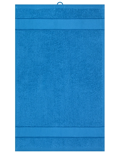 Guest Towel zum Besticken und Bedrucken in der Farbe Cobalt mit Ihren Logo, Schriftzug oder Motiv.