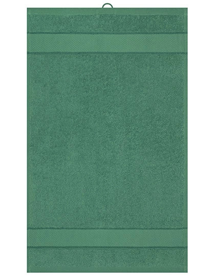 Guest Towel zum Besticken und Bedrucken in der Farbe Dark Green mit Ihren Logo, Schriftzug oder Motiv.