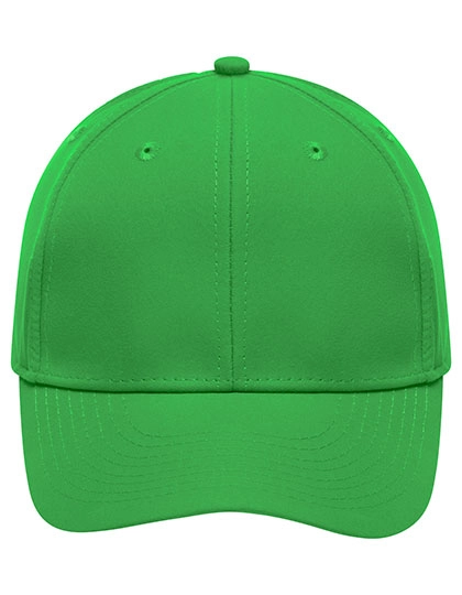 6-Panel Polyester Peach Cap zum Besticken und Bedrucken in der Farbe Green mit Ihren Logo, Schriftzug oder Motiv.
