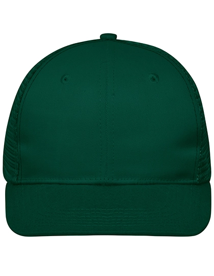 6 Panel Flat Peak Cap zum Besticken und Bedrucken in der Farbe Dark Green-Dark Green mit Ihren Logo, Schriftzug oder Motiv.