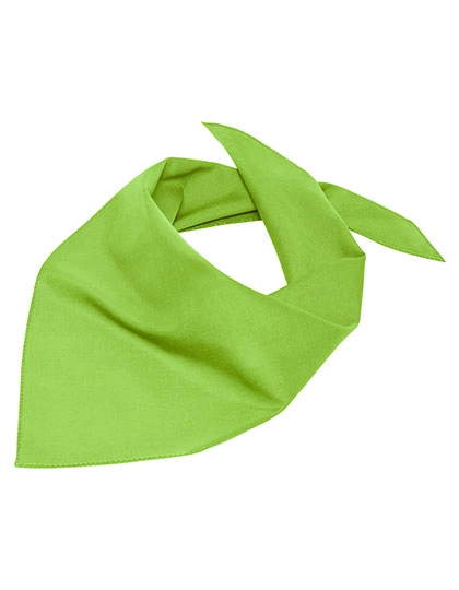 Triangular Scarf zum Besticken und Bedrucken in der Farbe Lime Green mit Ihren Logo, Schriftzug oder Motiv.