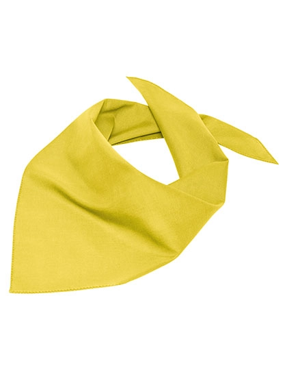 Triangular Scarf zum Besticken und Bedrucken in der Farbe Sun Yellow mit Ihren Logo, Schriftzug oder Motiv.