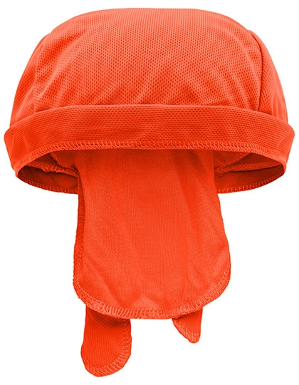 Functional Bandana Hat zum Besticken und Bedrucken in der Farbe Bright Orange mit Ihren Logo, Schriftzug oder Motiv.