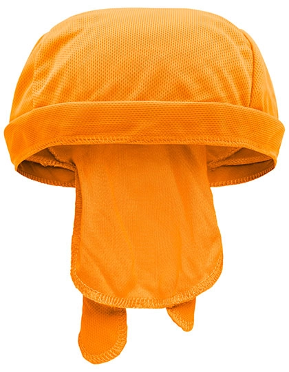 Functional Bandana Hat zum Besticken und Bedrucken in der Farbe Orange mit Ihren Logo, Schriftzug oder Motiv.
