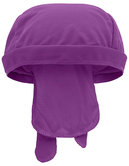 Functional Bandana Hat zum Besticken und Bedrucken in der Farbe Purple mit Ihren Logo, Schriftzug oder Motiv.