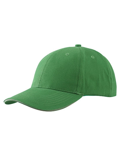 Light Brushed Sandwich Cap zum Besticken und Bedrucken in der Farbe Green-Beige mit Ihren Logo, Schriftzug oder Motiv.