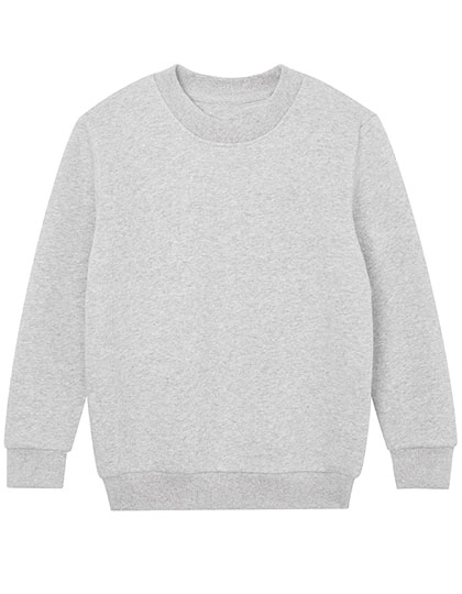 Kids´ Essential Sweatshirt zum Besticken und Bedrucken in der Farbe Heather Grey mit Ihren Logo, Schriftzug oder Motiv.