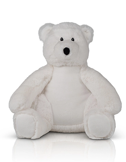 Print Me Eco Polar Bear zum Besticken und Bedrucken in der Farbe White mit Ihren Logo, Schriftzug oder Motiv.