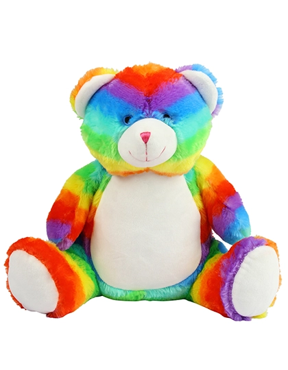 Zippie Rainbow Bear zum Besticken und Bedrucken in der Farbe Multi mit Ihren Logo, Schriftzug oder Motiv.