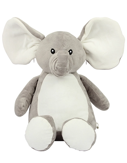 Zippie Elephant zum Besticken und Bedrucken in der Farbe Grey mit Ihren Logo, Schriftzug oder Motiv.
