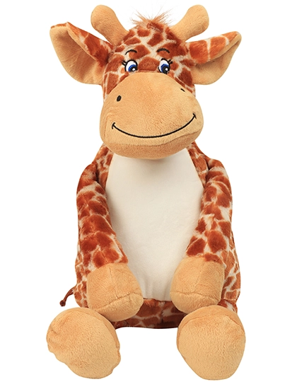 Zippie Giraffe zum Besticken und Bedrucken in der Farbe Brown mit Ihren Logo, Schriftzug oder Motiv.
