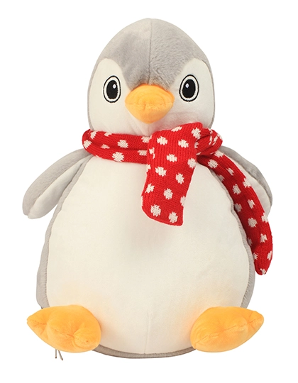 Zippie Penguin zum Besticken und Bedrucken in der Farbe Grey-White mit Ihren Logo, Schriftzug oder Motiv.