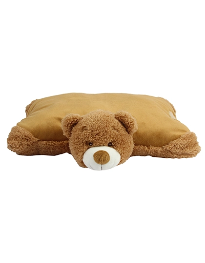 Zippie Bear Cushion zum Besticken und Bedrucken in der Farbe Mid Brown mit Ihren Logo, Schriftzug oder Motiv.