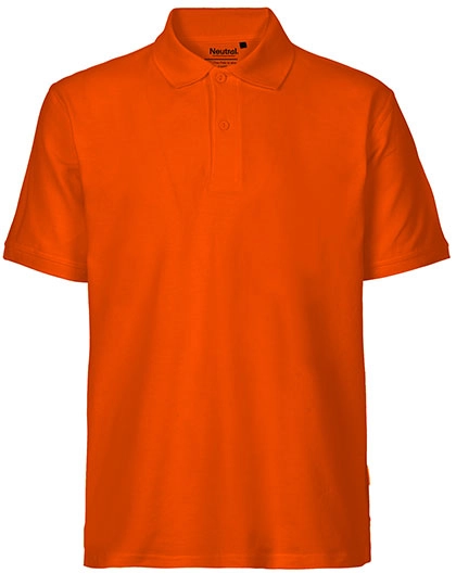 Men´s Classic Polo zum Besticken und Bedrucken in der Farbe Orange mit Ihren Logo, Schriftzug oder Motiv.