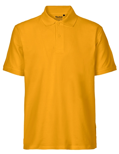 Men´s Classic Polo zum Besticken und Bedrucken in der Farbe Yellow mit Ihren Logo, Schriftzug oder Motiv.