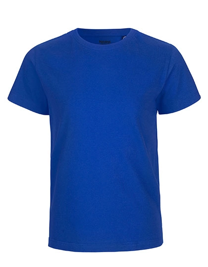 Kids´ Short Sleeve T-Shirt zum Besticken und Bedrucken in der Farbe Royal mit Ihren Logo, Schriftzug oder Motiv.