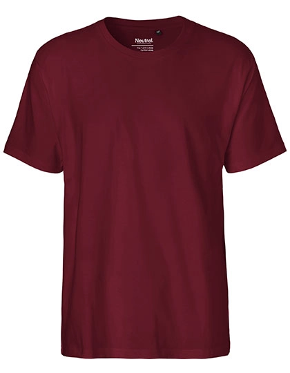 Men´s Classic T-Shirt zum Besticken und Bedrucken in der Farbe Bordeaux mit Ihren Logo, Schriftzug oder Motiv.