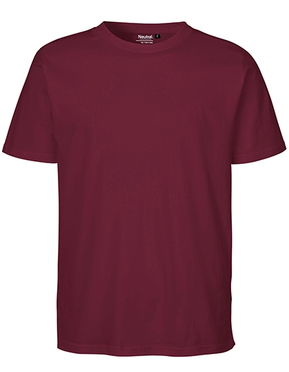 Unisex Regular T-Shirt zum Besticken und Bedrucken in der Farbe Bordeaux mit Ihren Logo, Schriftzug oder Motiv.