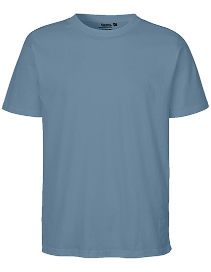 Unisex Regular T-Shirt zum Besticken und Bedrucken in der Farbe Dusty Indigo mit Ihren Logo, Schriftzug oder Motiv.