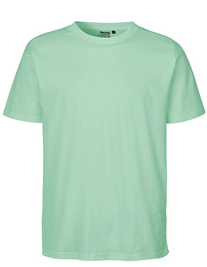 Unisex Regular T-Shirt zum Besticken und Bedrucken in der Farbe Dusty Mint mit Ihren Logo, Schriftzug oder Motiv.
