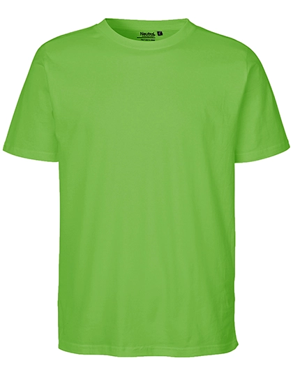Unisex Regular T-Shirt zum Besticken und Bedrucken in der Farbe Lime mit Ihren Logo, Schriftzug oder Motiv.