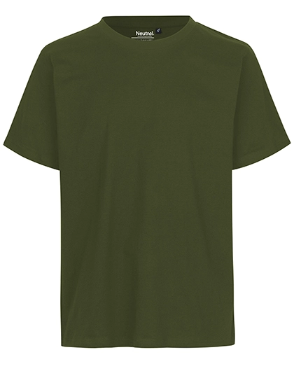 Unisex Regular T-Shirt zum Besticken und Bedrucken in der Farbe Military mit Ihren Logo, Schriftzug oder Motiv.