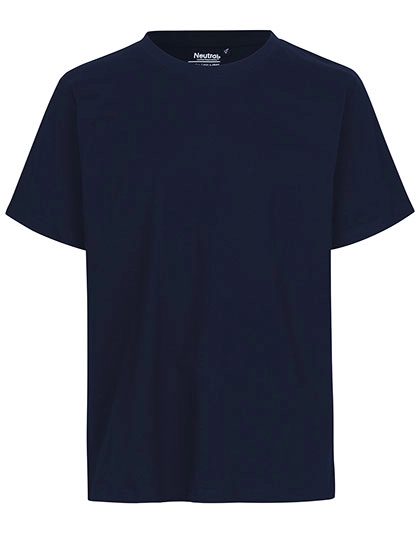 Unisex Regular T-Shirt zum Besticken und Bedrucken in der Farbe Navy mit Ihren Logo, Schriftzug oder Motiv.